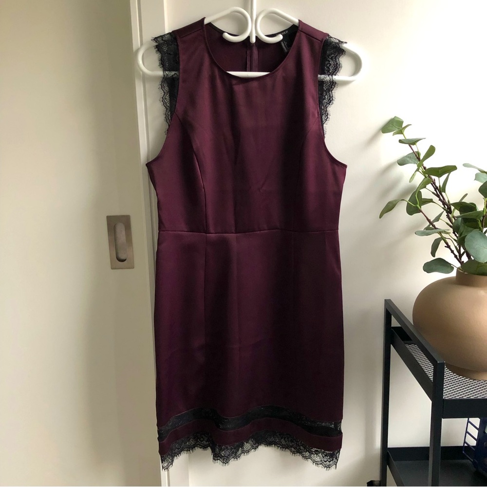 Forever 21 Midnight Purple Satin Dress | L